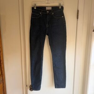 Everlane The Original Cheeky Straight Jeans Dark Wash Women Size 26